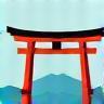 Heritage icon depicting a traditional Japanese temple gate